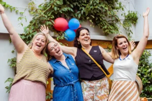 ⁠Broédsmaedjes: Anke Stevens-Rongen, Ilona Knops-Brinkhaus, Karin Terhaag en Ellen Nelissen-Verbeek